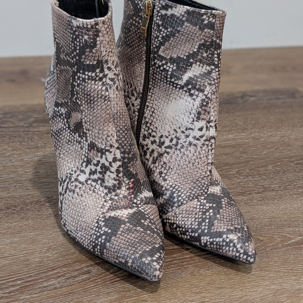 Snakeskin Ankle Boots